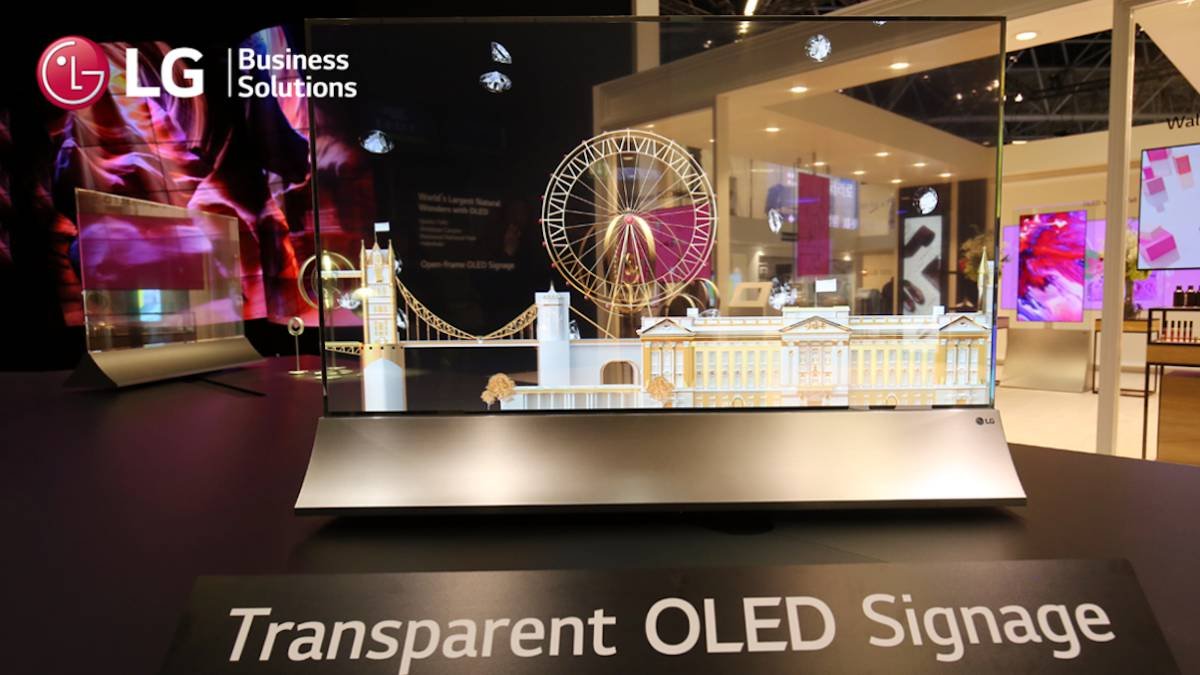 LG Display sigue siendo el único fabricante de OLED transparente del mundo.