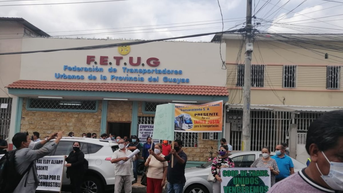 Este 11 de enero hubo una protesta en Guayaquil.