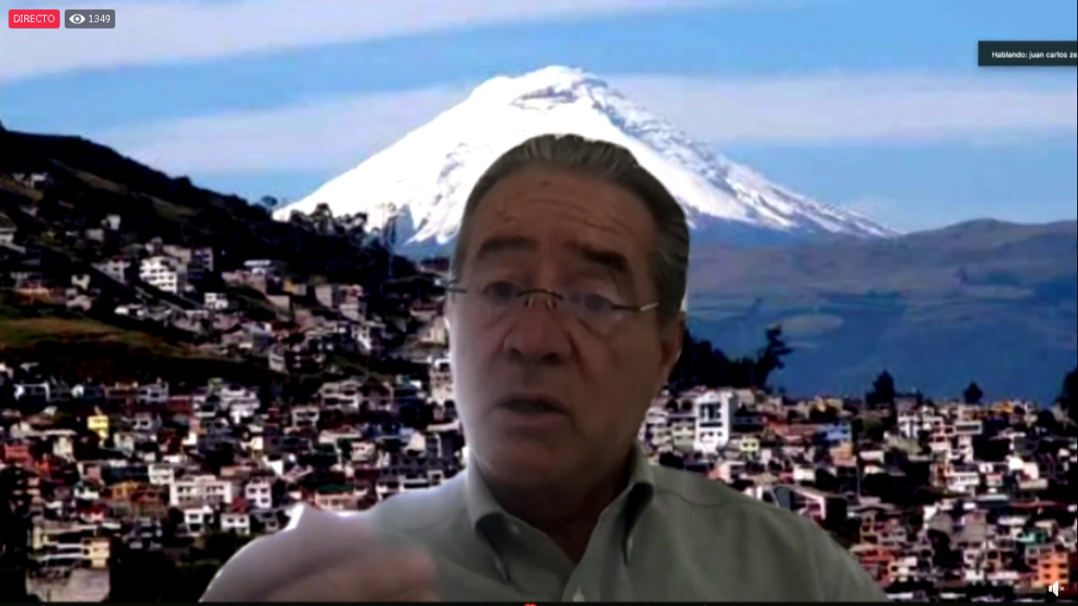 El ministro Juan Carlos Zevallos en rueda de prensa.