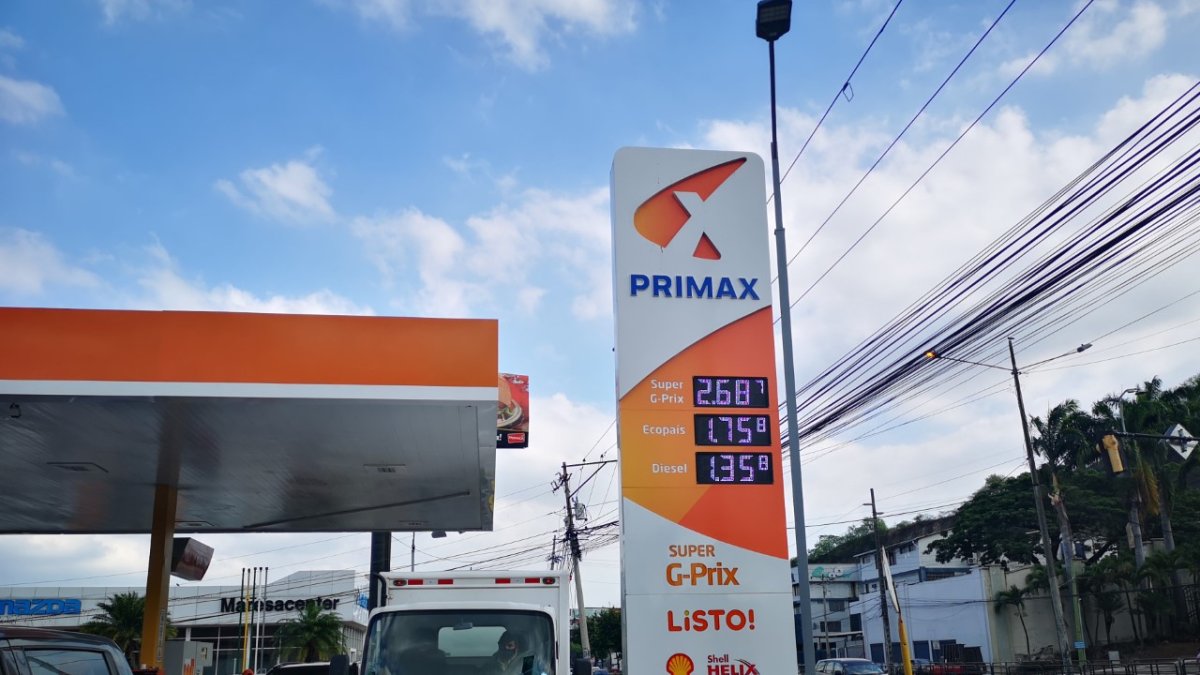 En la estación de la marca Primax ayer se colocó el precio.