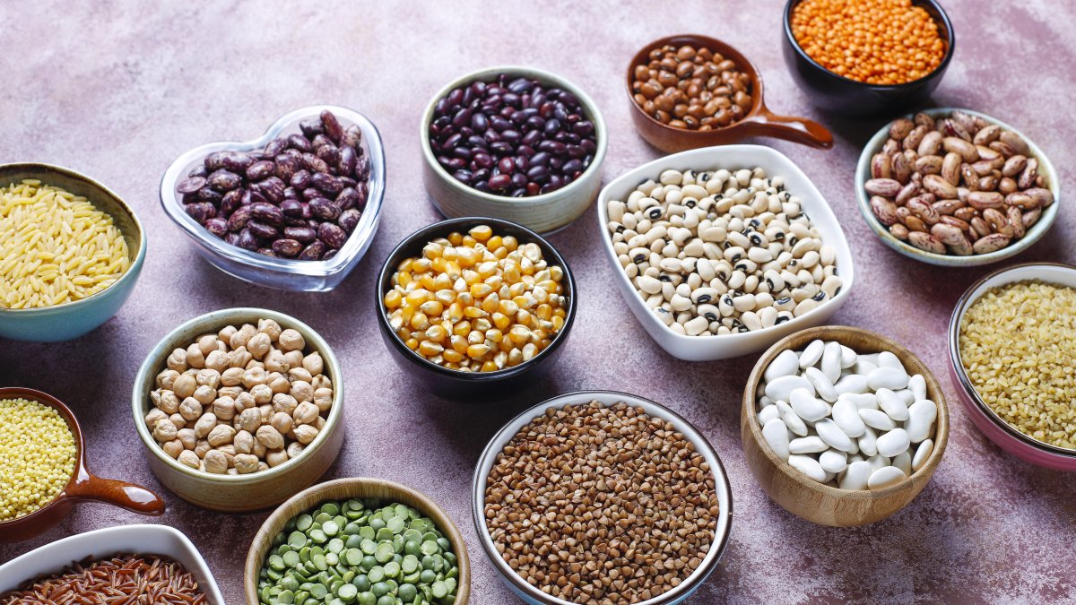 Variedad de legumbres.