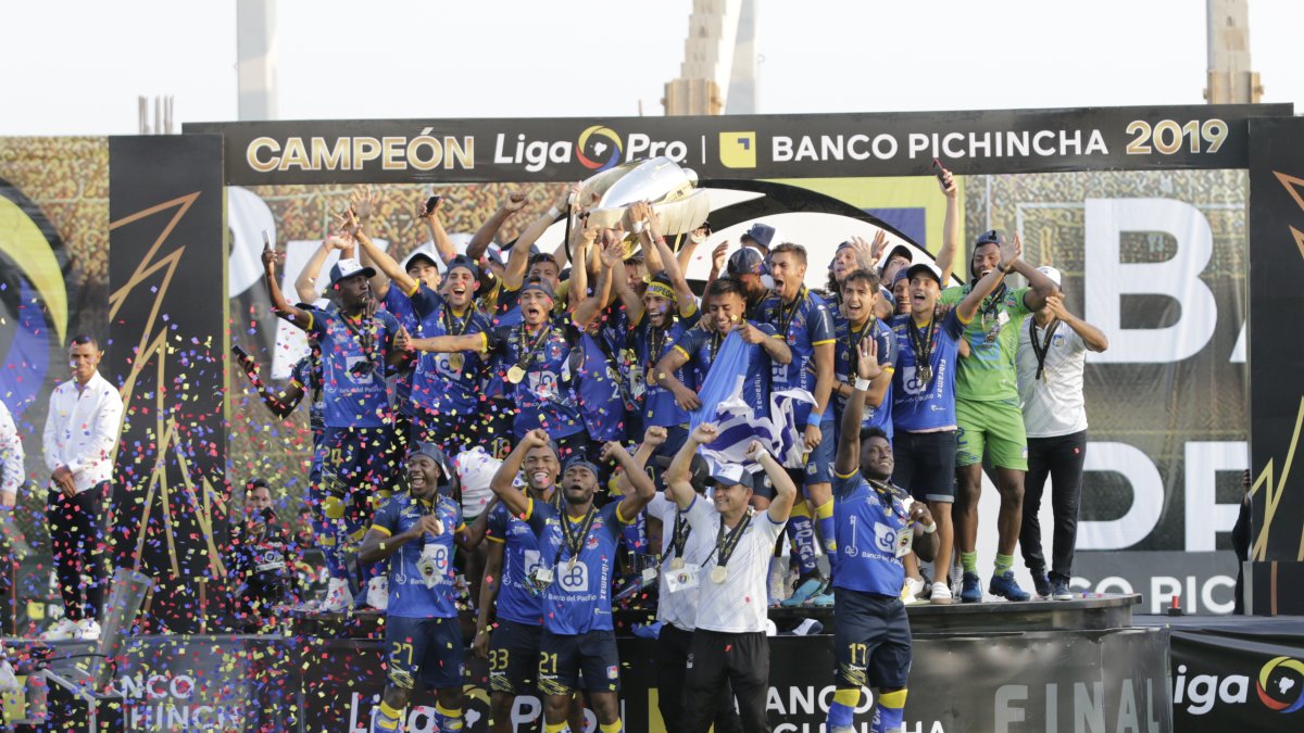 Delfín venció a Liga de Quito en la final de la temporada 2019.