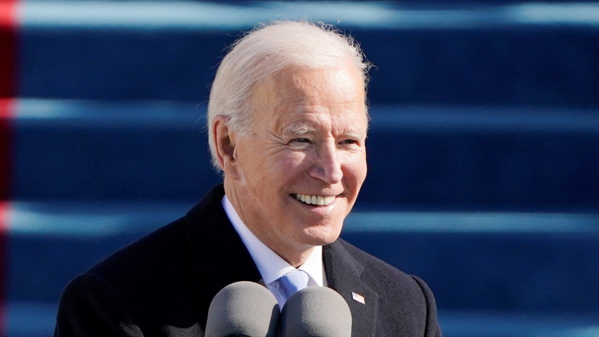 Joe Biden, presidente de Estados Unidos, durante su discurso, hoy, en Washington.