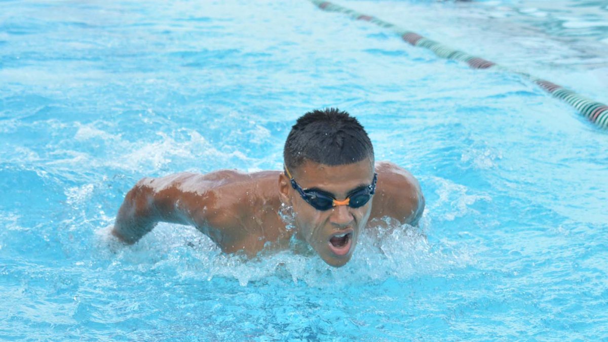 Diego Ruales mientras realizar sus entrenamientos para sumar logros en su trayectoria.