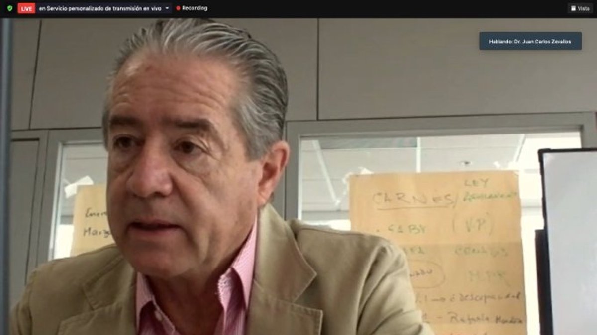 El ministro Juan Carlos Zevallos durante su comparecencia en la Comisión de Salud de la Asamblea.