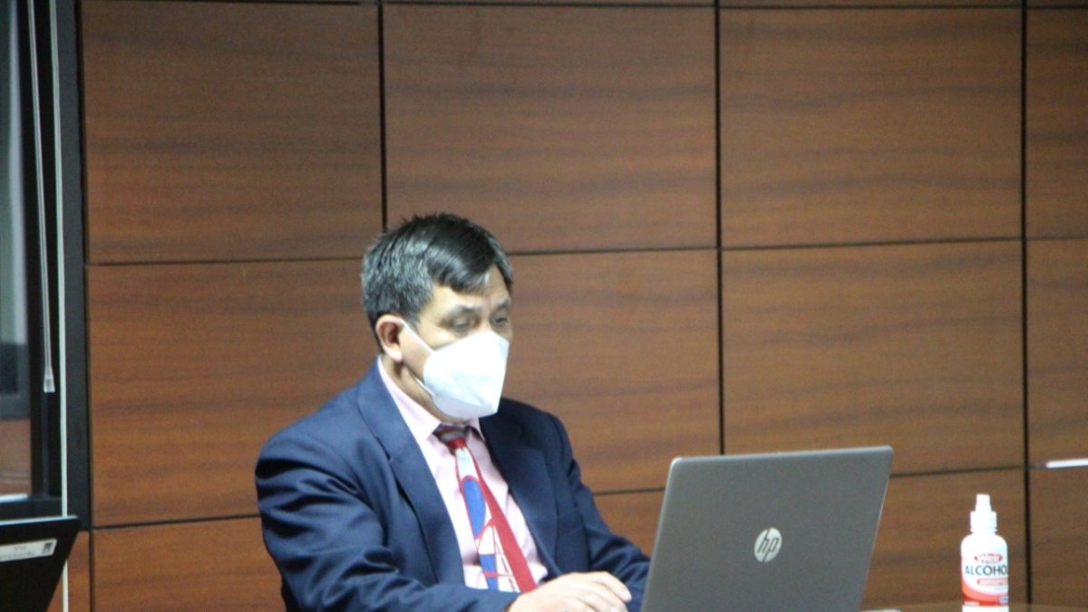 Diligencia. El fiscal Wilson Toainga durante la audiencia de apelación de María Alejandra Vicuña.