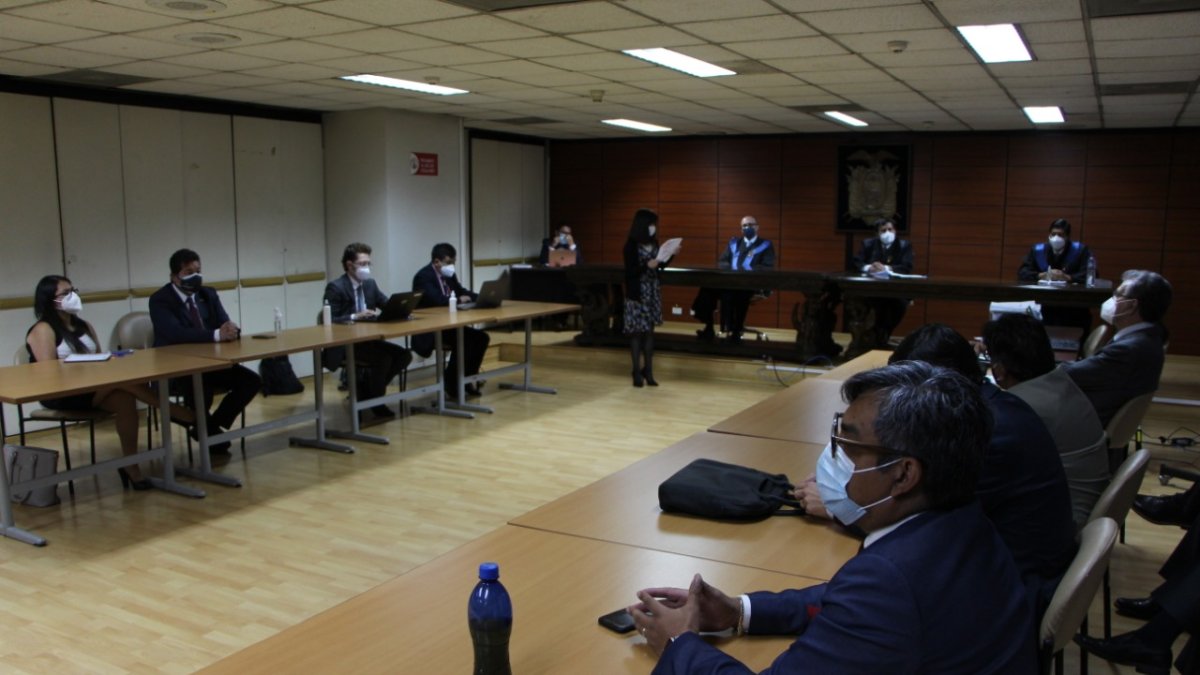 Diligencia. En la Corte Nacional se reinstaló la audiencia del caso Singue para el anuncio de la resolución.