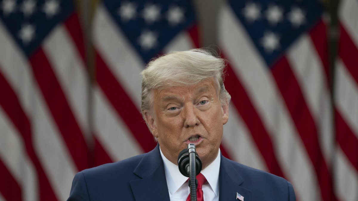 En la imagen, el expresidente estadounidense Donald J. Trump.