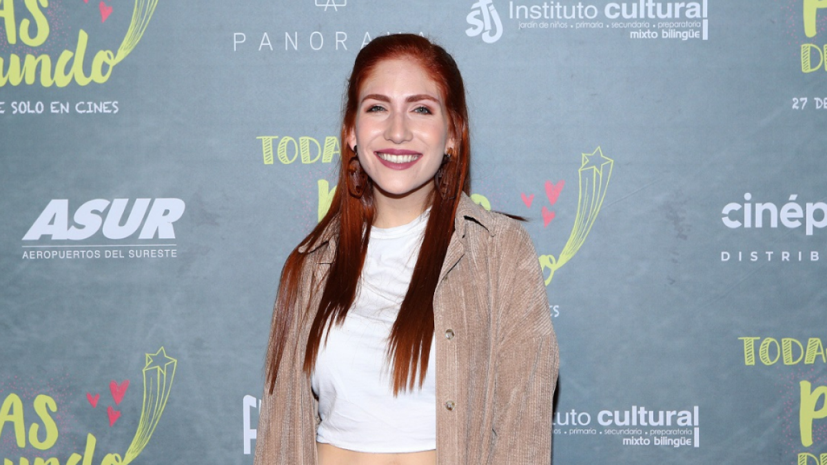 Nath Campos durante la alfombra roja de 'Todas las pecas del mundo'