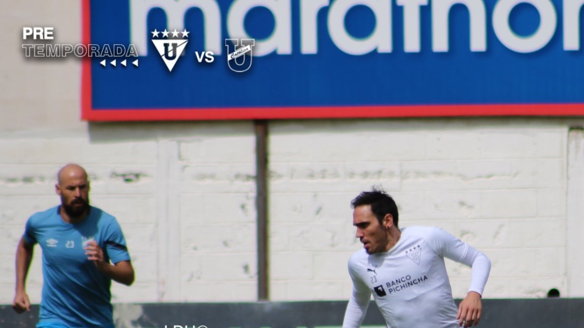 Liga de Quito y UNiversidad Católica tuvieron dos encuentros comprobatorios en el complejo de Pomasqui