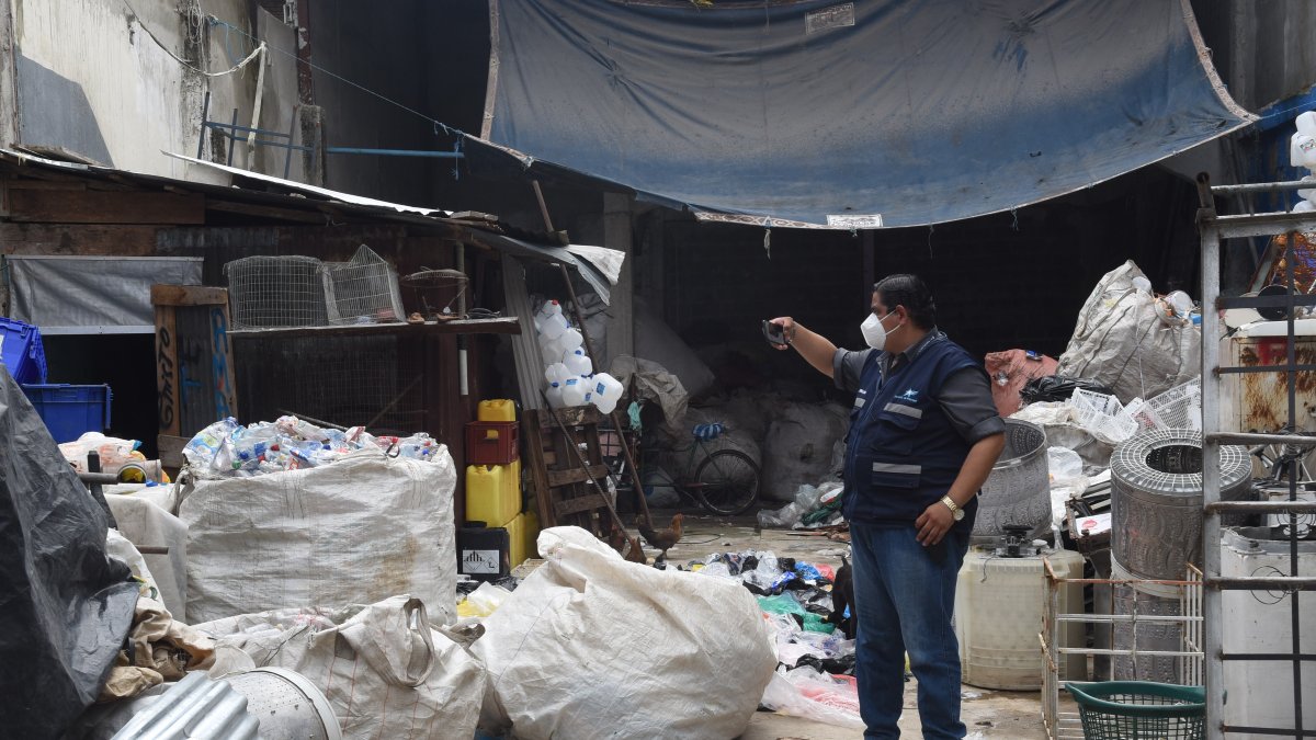 El operativo tuvo lugar en el centro de Guayaquil.
