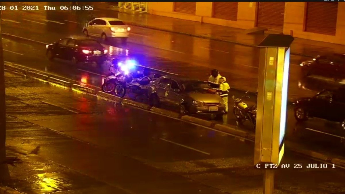 Hecho. Uno de los accidentes se registró en la avenida 25 de Julio, al sur de la ciudad.