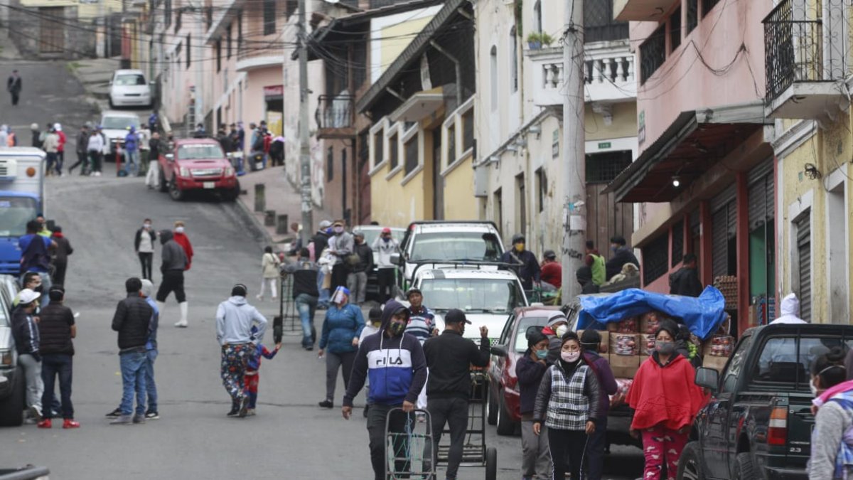 El Centro Histórico de Quito aglutina concentraciones de ciudadanos.