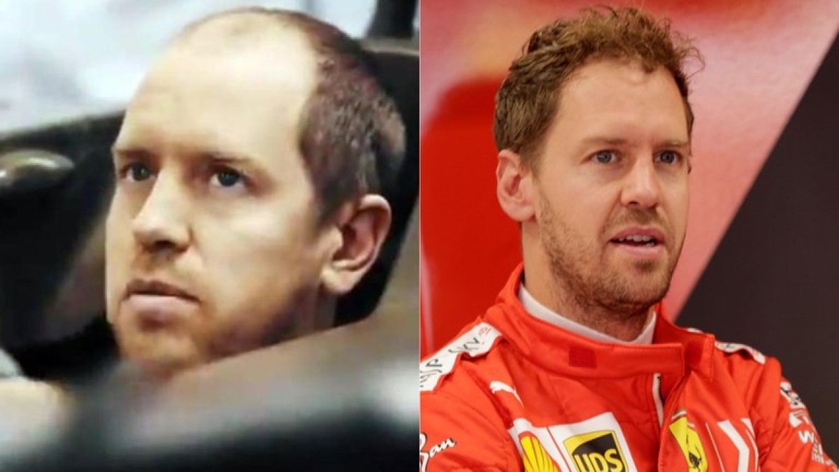 El cambio de aspecto de Sebastian Vettel en menos de tres meses.