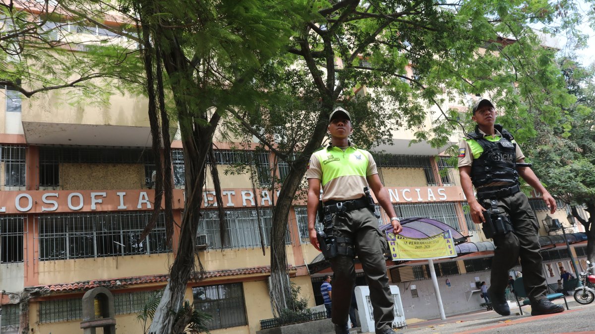 Caso. Los hechos se sucitaron en el interior de la Universidad de Guayaquil, en 2019.