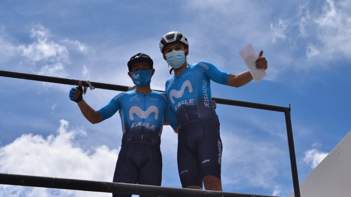 Claves. Sebastián Rodríguez (d) junto a su compañero David Villarreal que fue tercero.