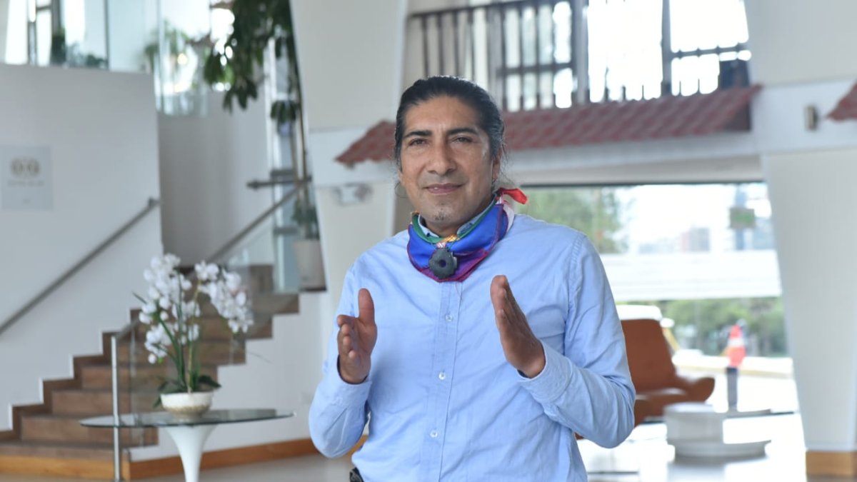 .Yaku Pérez conversó con Diario EXPRESO en las instalaciones del Hotel Quito.