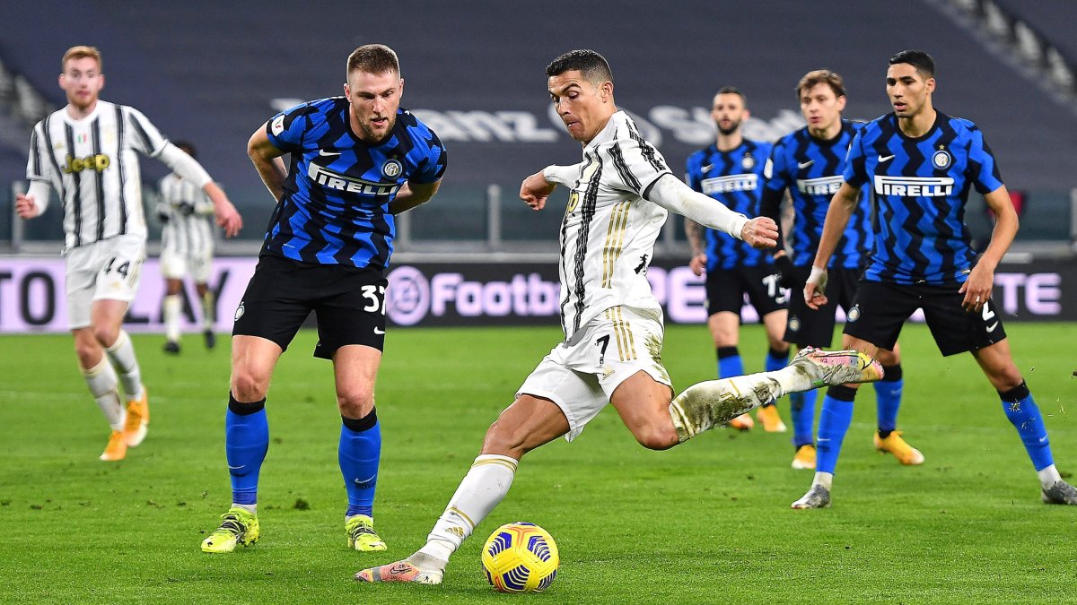 Cristiano Ronaldo generó varias jugadas de peligro. Aprovechó el espacio que dejó la defensa del Inter.