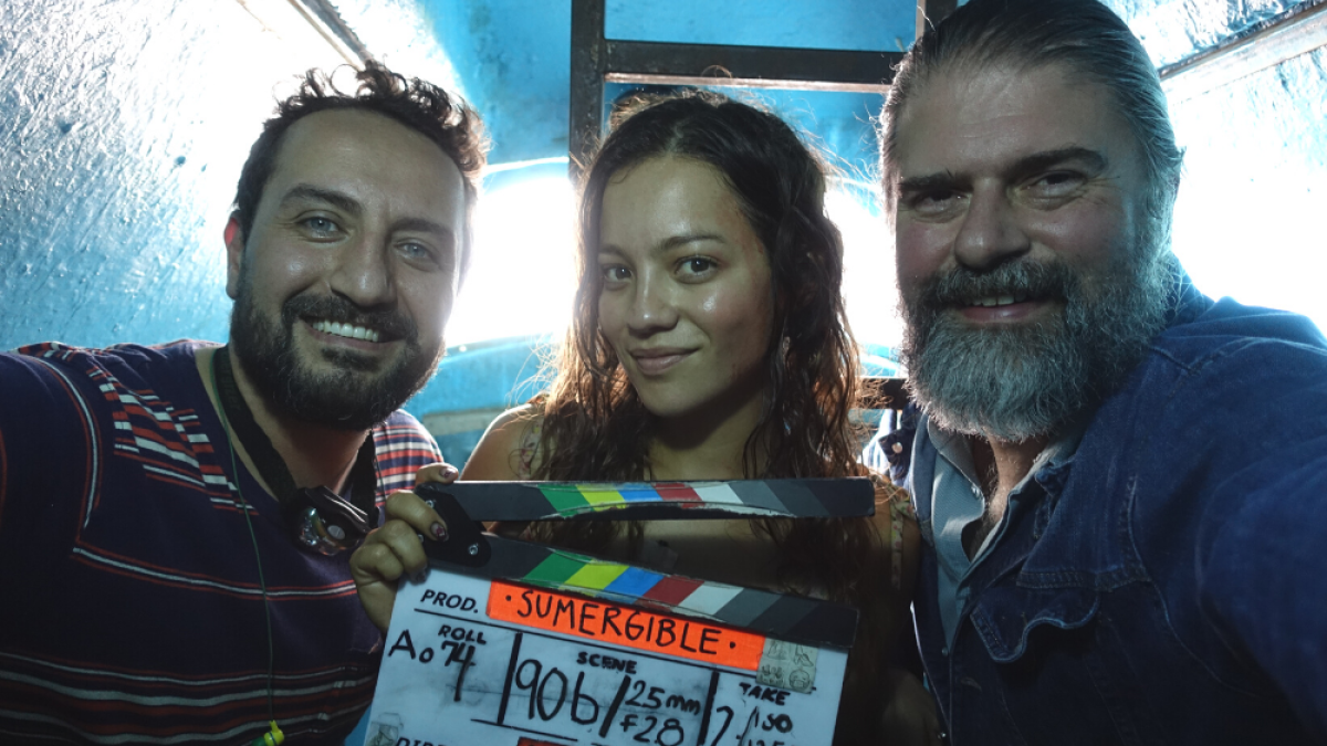 Alfredo León, Natalia Reyes y Sebastián Cordero.