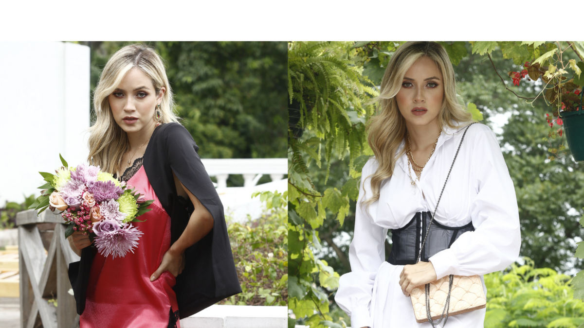 El bustier encima de la ropa le da un look fabuloso.