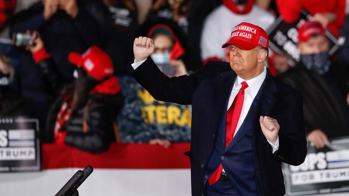 El expresidente de Estados Unidos, Donald J. Trum, en una pasada concentración republicana.