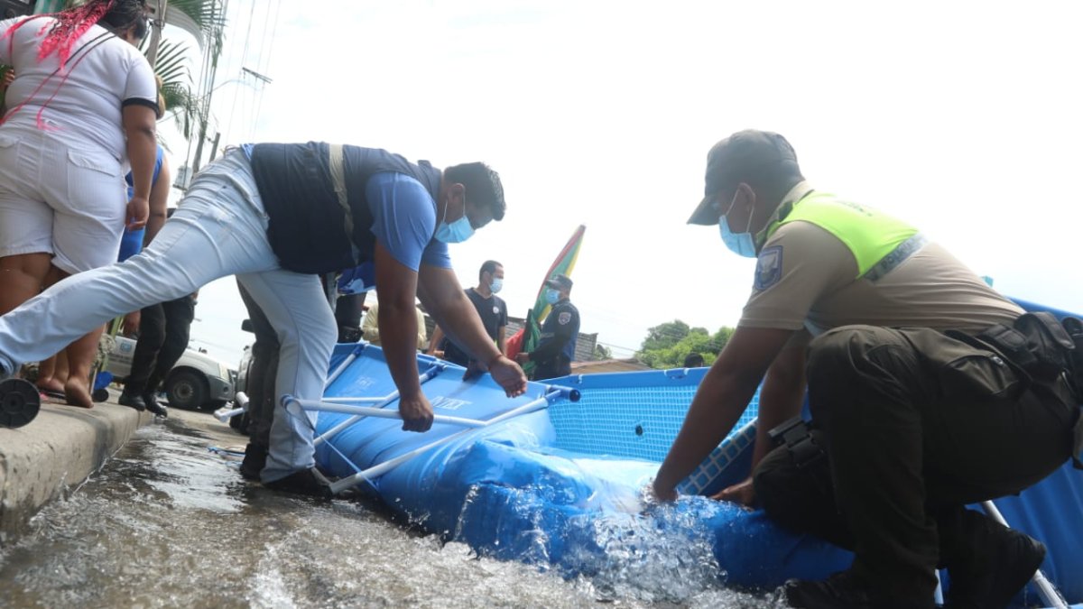 Más de 400 piscinas desmontables fueron retiradas de la vía pública.