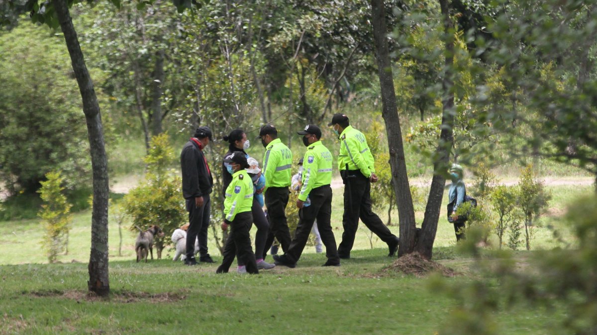 Cuatro días después del incidente, se reforzó el contingente de policías y agentes municipales dentro del parque metropolitano Guanguiltagua.