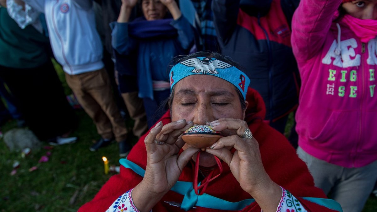 Ritual. El agradecimiento a la Madre Tierra contempla una danza y música singular.