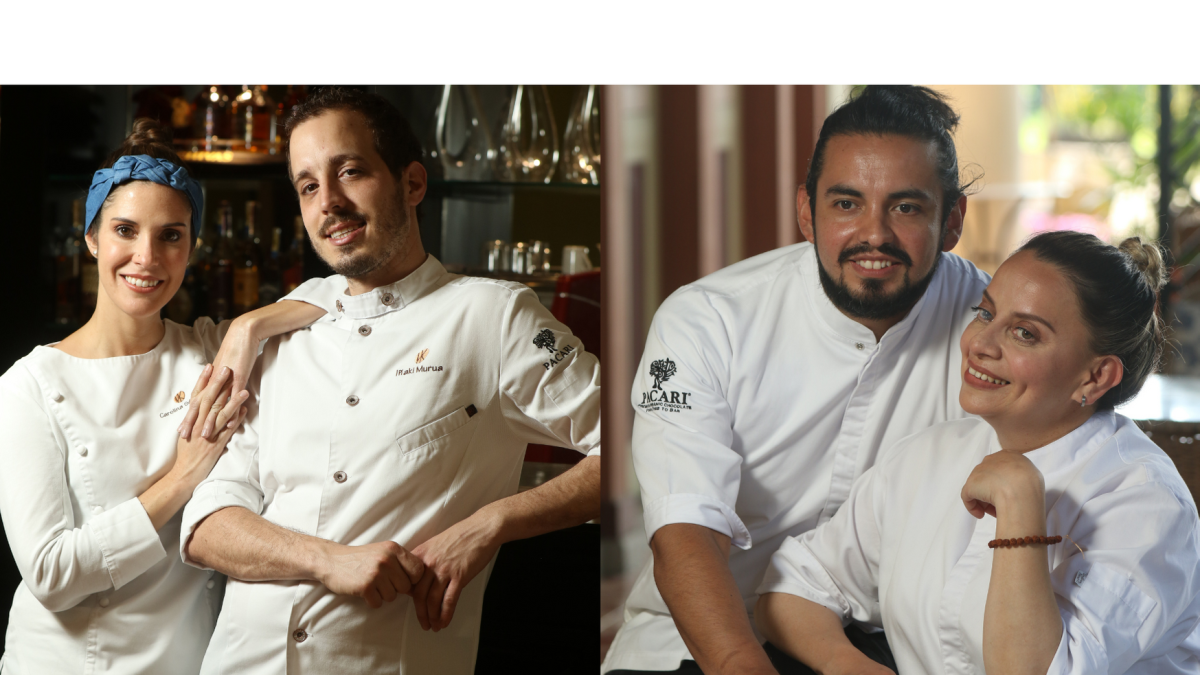 Carolina Sánchez e Iñaki Murua (de Ikaro) y Alejandro Chamorro y Pía Salazar (de Nuema).