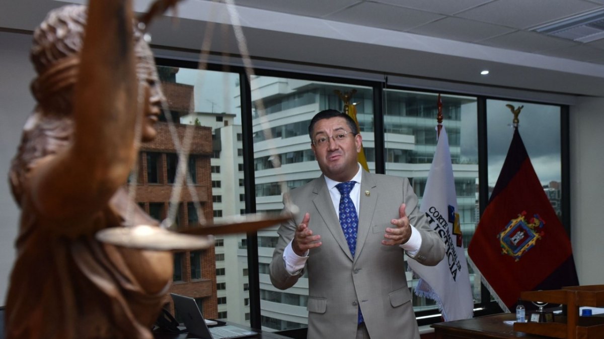 Iván Saquicela es el presidente de la Corte Nacional de Justicia