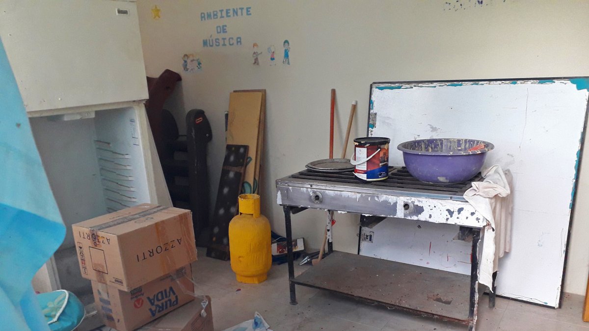 Varios implementos de este centro infantil se deterioran al igual que la infraestructura de la obra.
