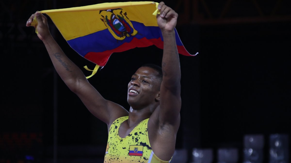 Andrés Montaño, 30 años, lucha grecorromana (67 kg). Doble campeón panamericano.