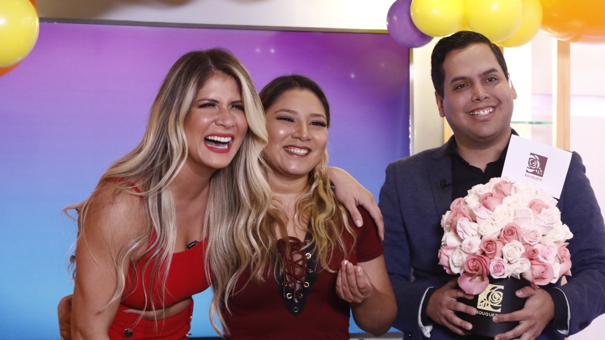 La rubia con su excompañero Dieter Hoffmann.