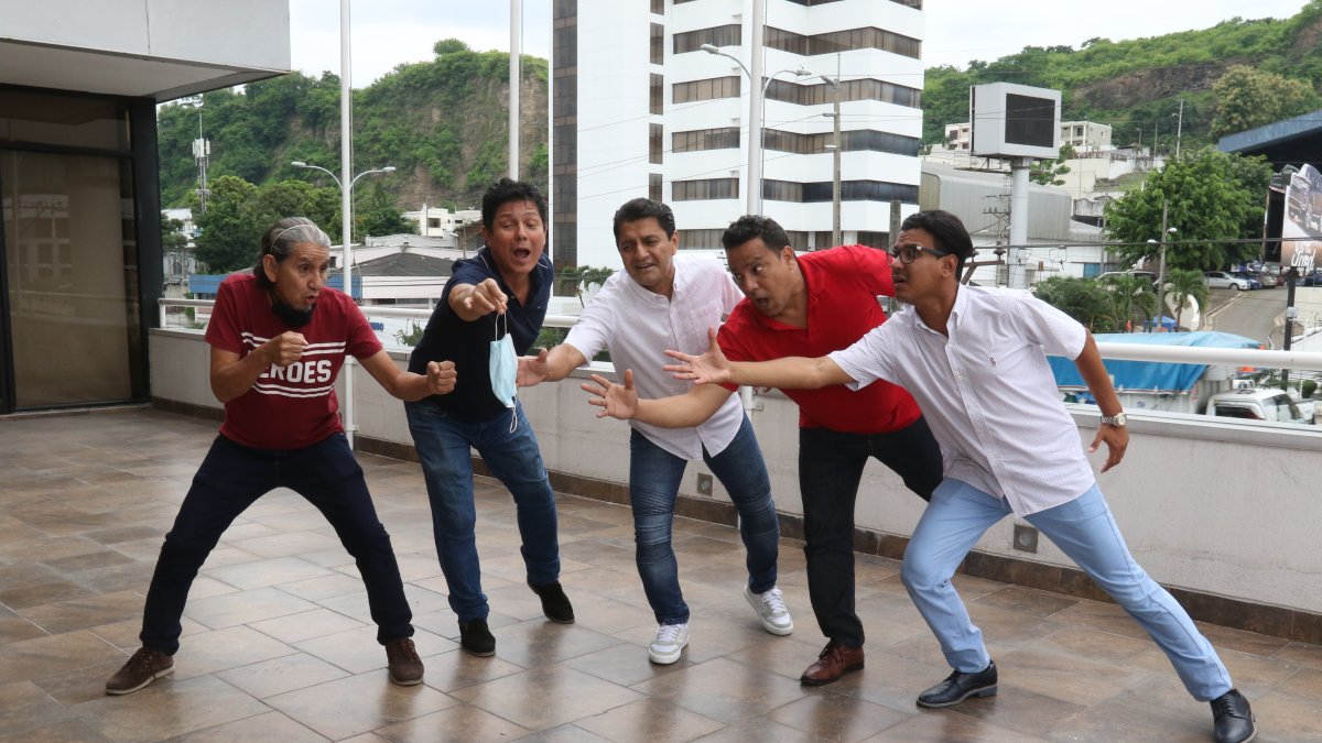 Isidro Murillo, Oswaldo Segura, Martín Calle, Fernando Villao y Jefferson Herrera.