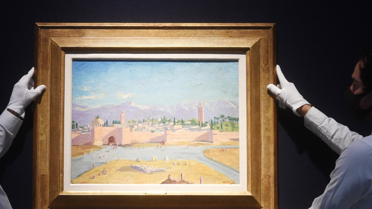 Fotografía de archivo fechada el 17 de febrero de 2021 del la obra titulada 