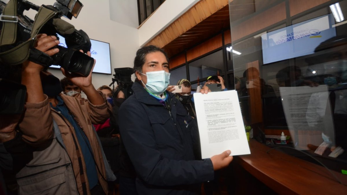 El candidato presidencial, Yaku Pérez, presentó el recurso ante el TCE el 1 de marzo pasado.