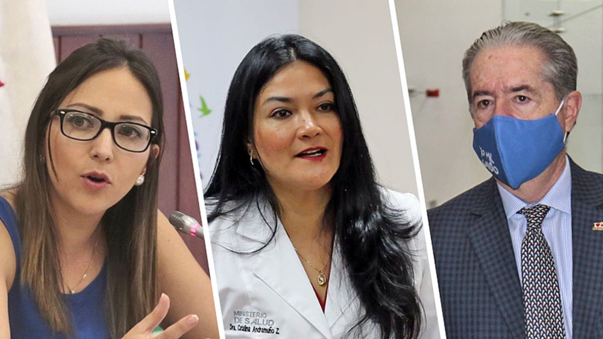 Los tres ministros de Salud que han pasado por el Gobierno de Lenín Moreno