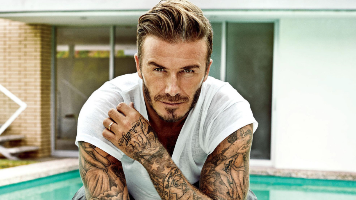 David Beckham tiene 45 años.