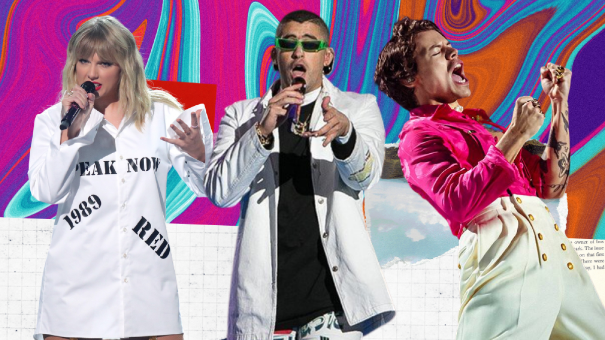 Taylor Swift, Bad Bunny y Harry Styles