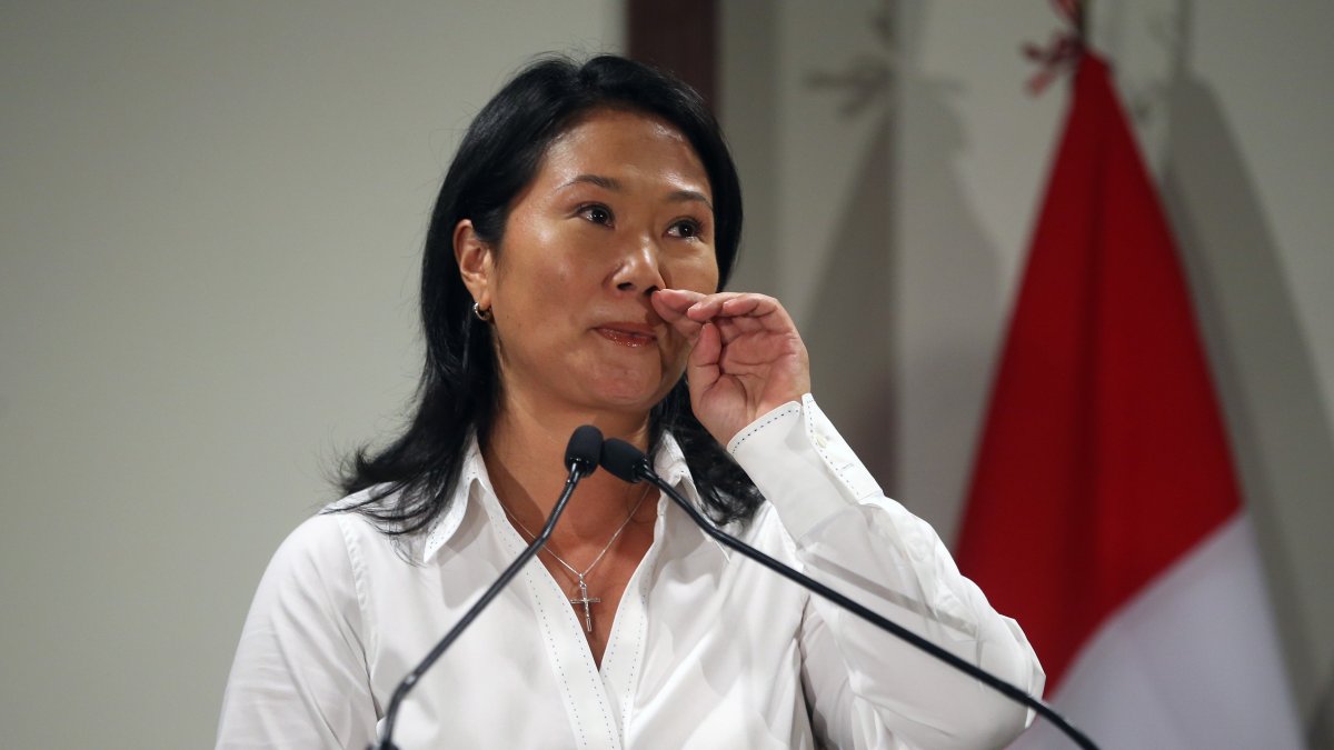Keiko Fujimori, líder del partido Fuerza Popular.