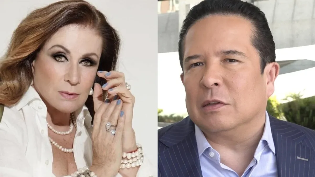 La actriz y el comunicador, protagonistas de la pelea.