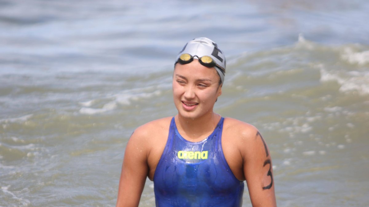 La nadadora tricolor llegó a cuatro segundos de la ganadora.