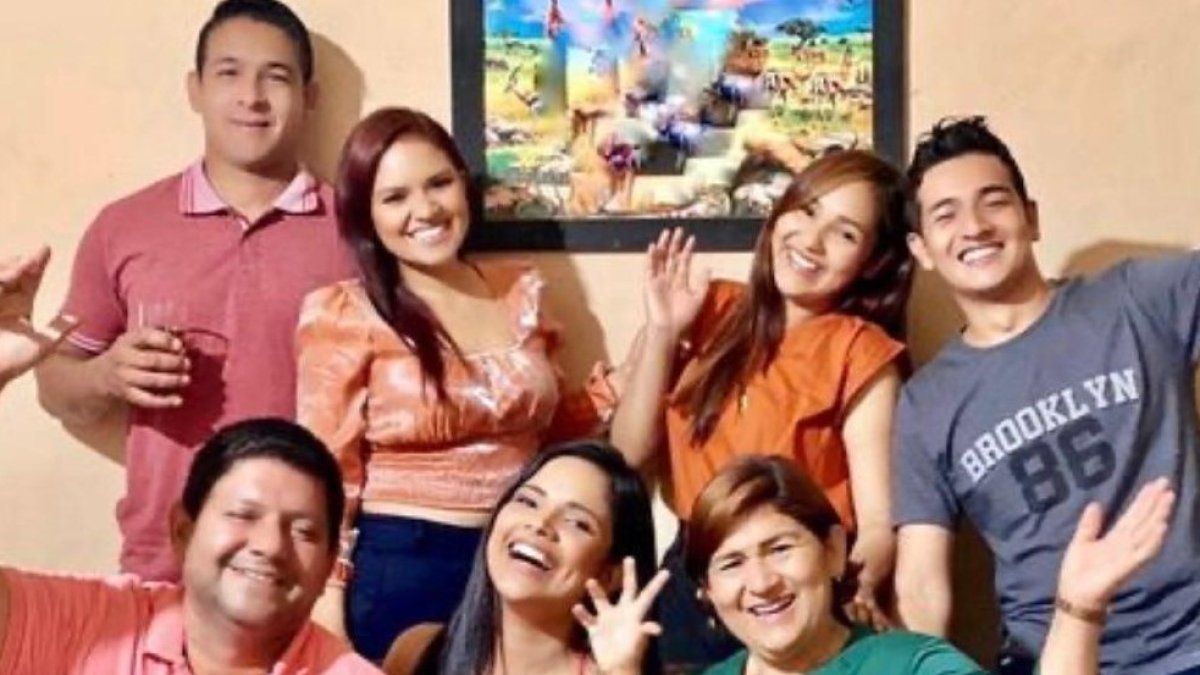 La Coqueta con su familia.