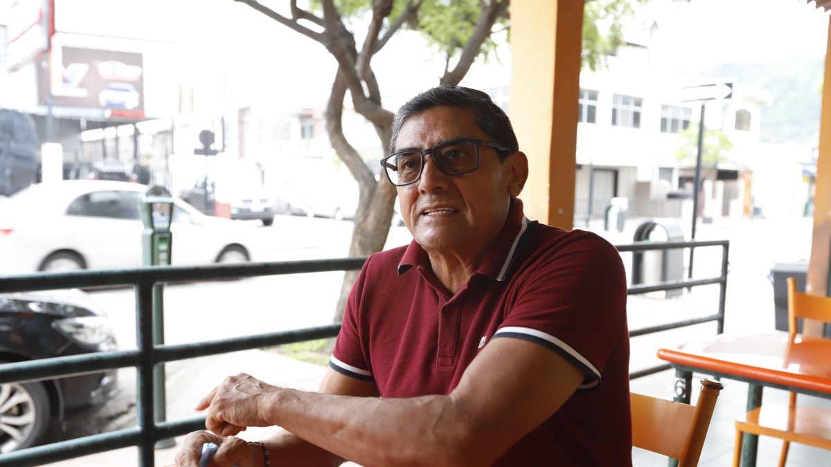 Figura. El presidente saliente de la Federación durante la entrevista con EXPRESO.