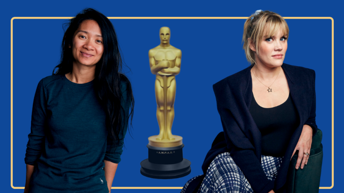 Las directoras Chloé Zhao y Emerald Lilly Fennell. 