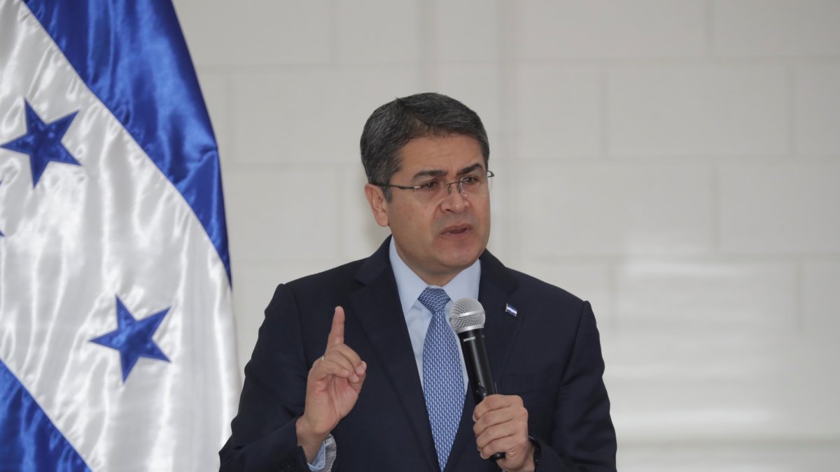 En la imagen, el presidente de Honduras, Juan Orlando Hernández.