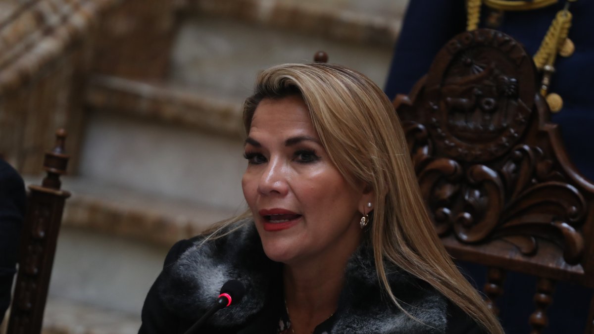 La expresidenta interina de Bolivia, Jeanine Áñez.