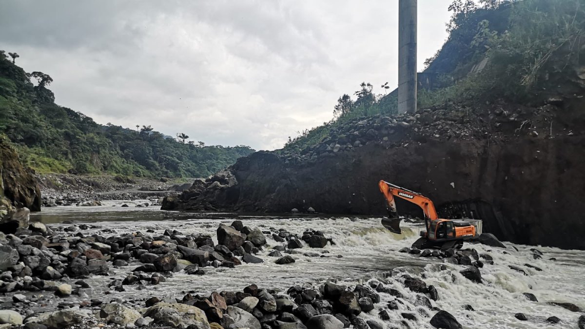Desde hace 196 días se encuentra detenida  la erosiòn progresiva del río Coca, informó Celec.