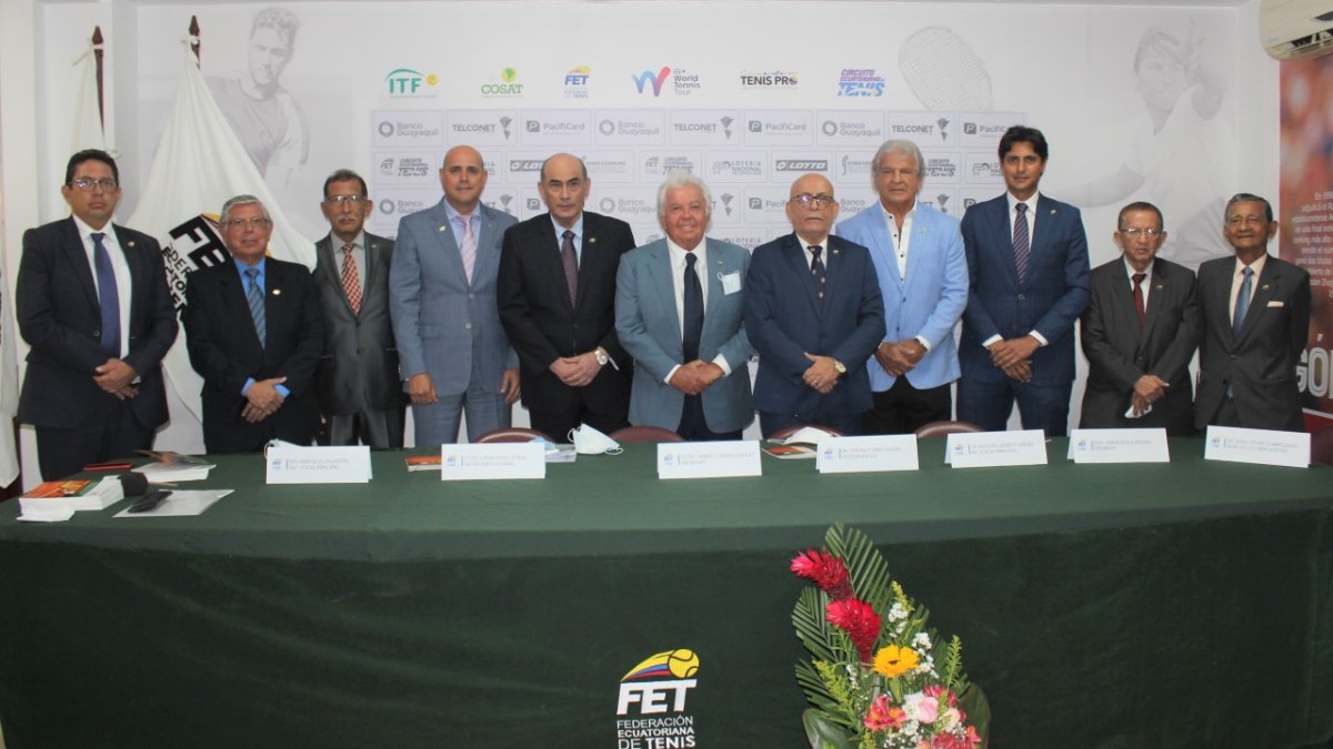 Directorio en pleno de la Federación Ecuatoriana de tenis para el periodo 2021-20215.