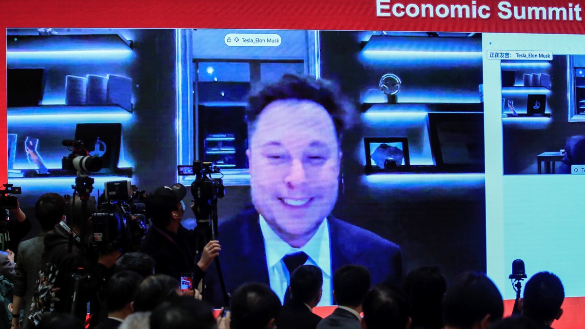 Elon Musk, director general de Tesla Inc., fue registrado el pasado 20 de marzo, durante su intervención en el China Development Forum, en Pekín.